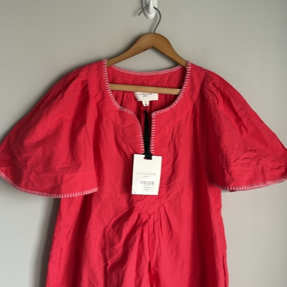 NEW TUCKERNUCK POMANDER PLACE Poppy Stitch Finley Flutter Sleeve Dress Large - Picture 6 of 13